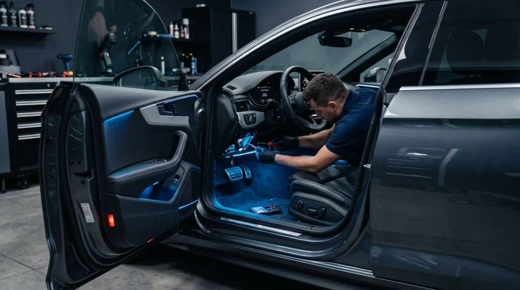 Footwell & Door Ambient Lighting: Options for Any Vehicle 1 Notorious Auto Protection udCj1oSd7Cug2wYbgFwB1 wfmK7iL2 Notorious Auto Protection