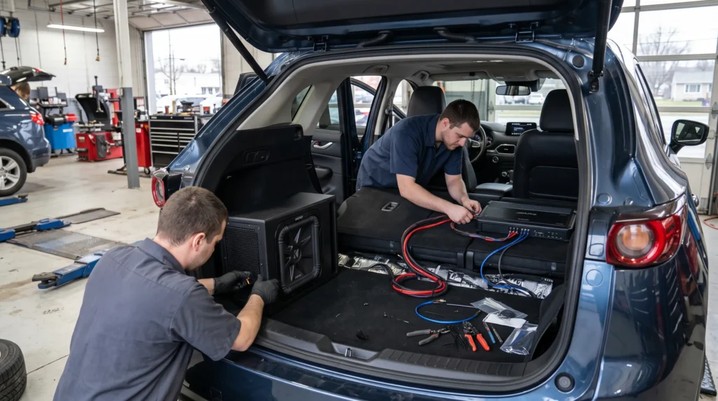 Subwoofer & Amp Installation in Syracuse: What to Expect 2 Notorious Auto Protection bQyi6Oogeh3 r2WcMU7jQ z0yifnCg Notorious Auto Protection