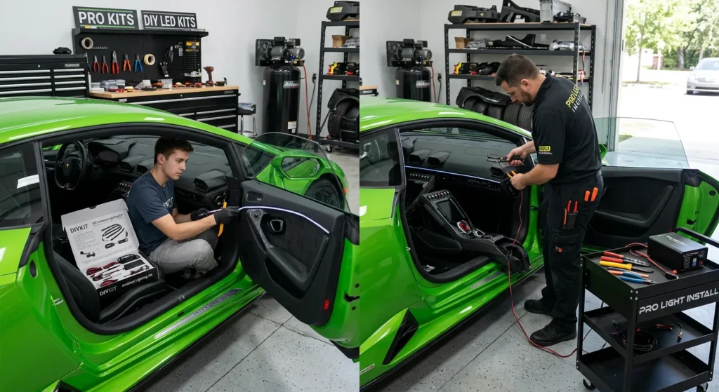 DIY Ambient Lighting Kits vs Professional Installation 2 Notorious Auto Protection dc0N7ZbI5YvUeJfgUaucU 45w97z03 Notorious Auto Protection